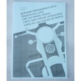 KATALOG NÁHRADNÍCH DÍLŮ - JAWA 350/634